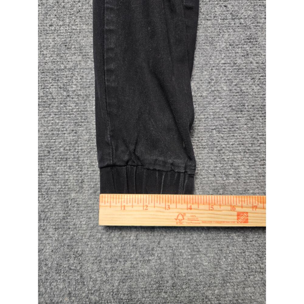 Hot Topic Black Cargo Pants Women's M Y2K Goth Punk Tapered Joggers - Picture 4 of 7